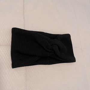 Peloton knotted waffle knit wrap headband